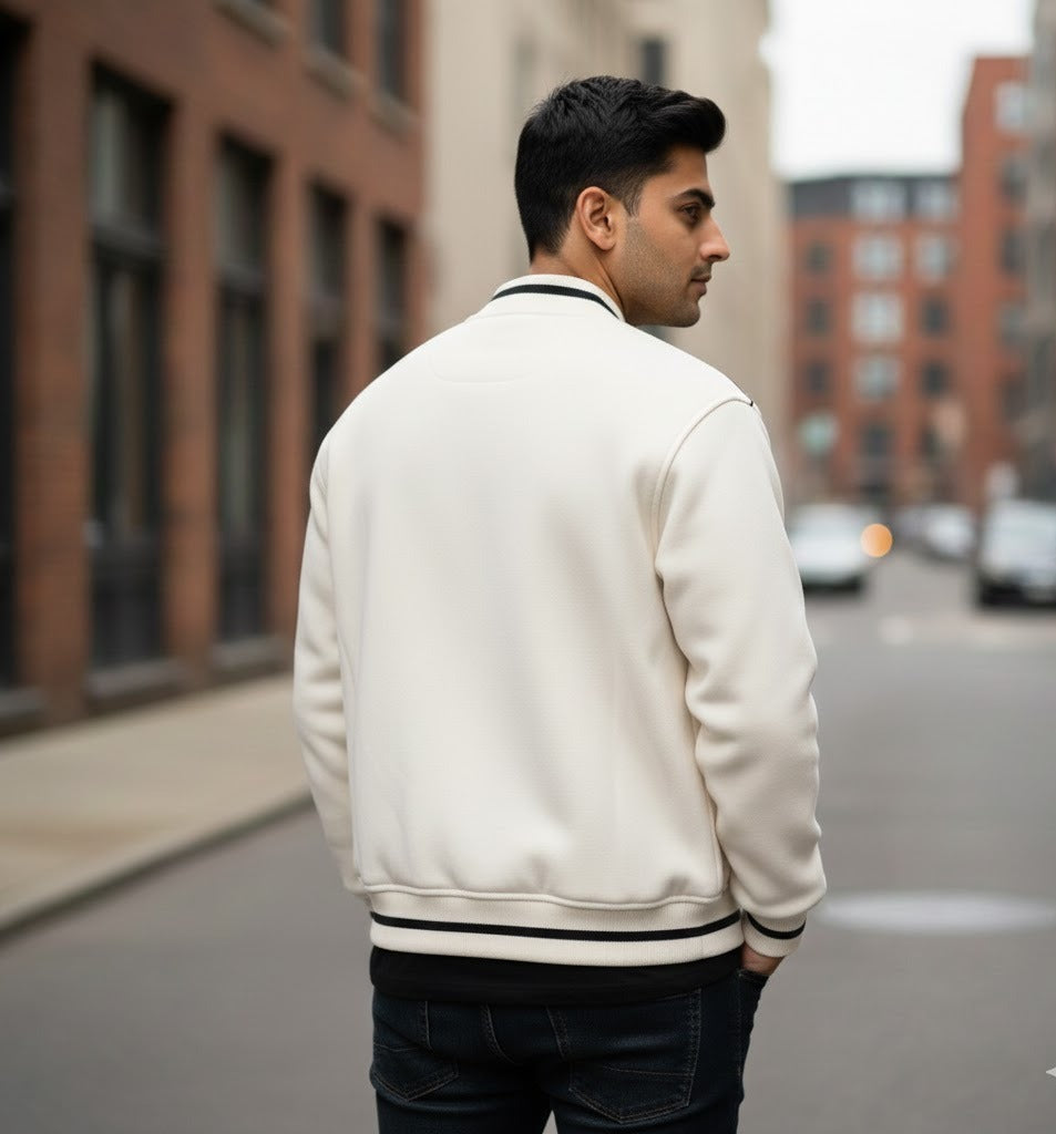 Men’s  Varsity Jacket – Classic College Style Jacket for Everyday Wear