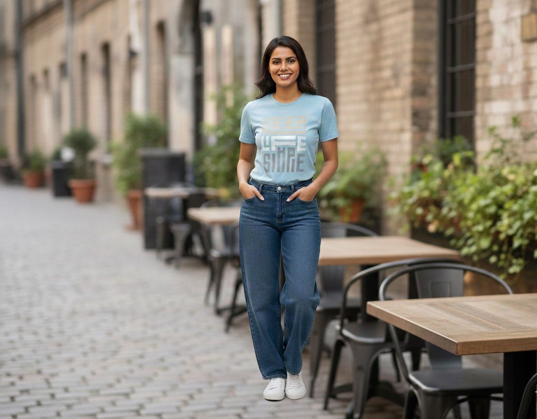 Women's Powder Blue T shirt