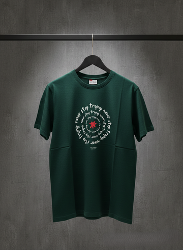Men's Bottle Green Regular fit T shirt