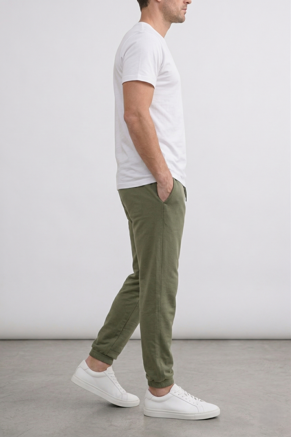 Men's Premium Olive Studio Joggers