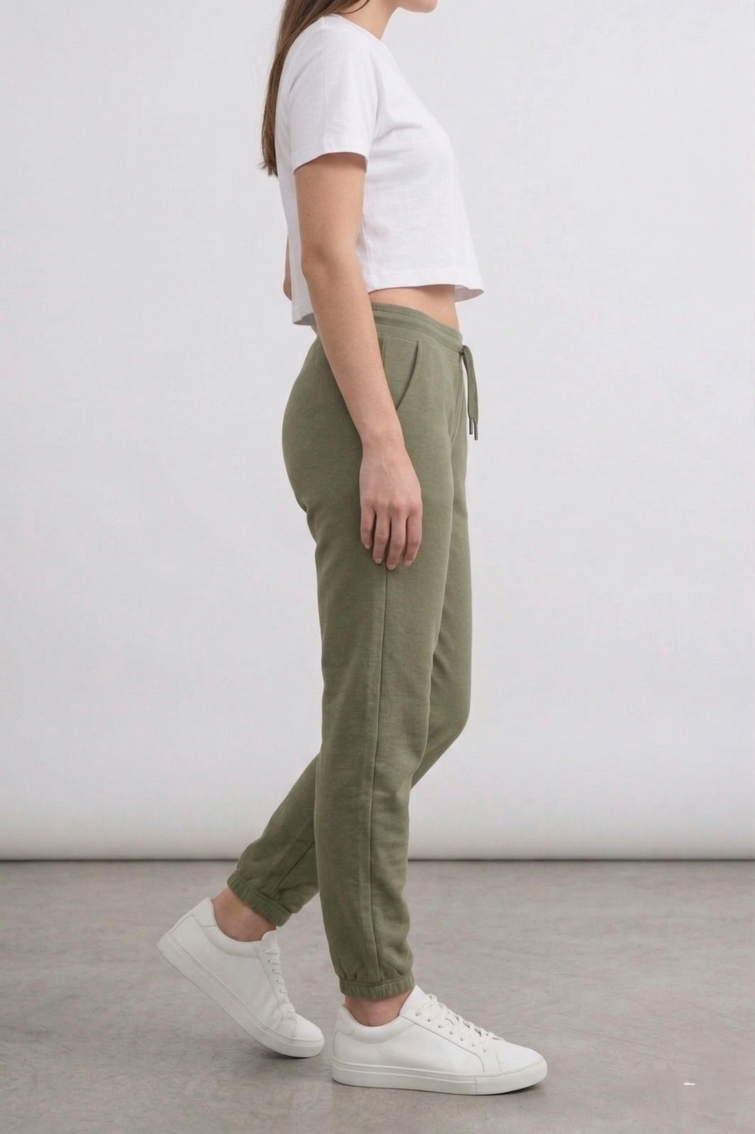 Women's Premium Olive Studio Joggers