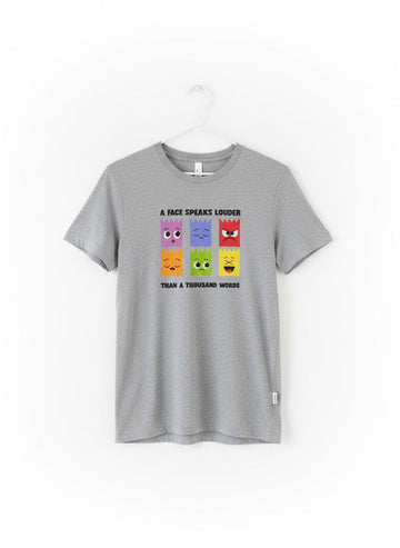 Women's Premium Heather Grey Graphic T-Shirt.