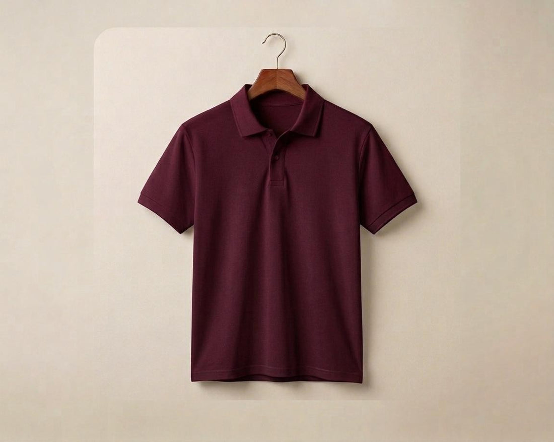 The Sabio Men’s Maroon Polo