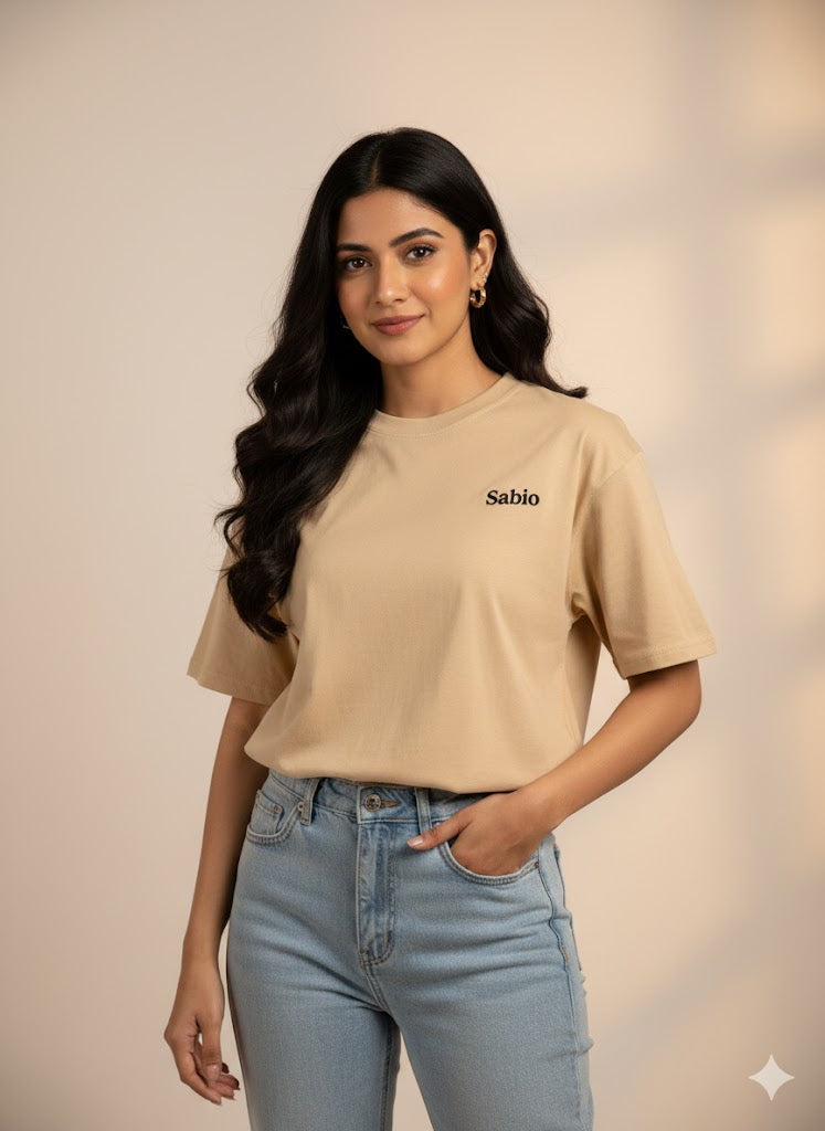 Women's Plain Oversized Fit T-Shirt – Ultra-Soft, Breathable