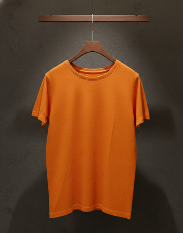 Men's Statement Oversized Comfort T shirt | Electric Orange