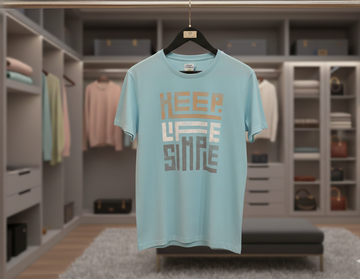 Men's Powder Blue T - Shirt