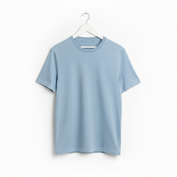 Men's Powder blue Regular Fit T shirt