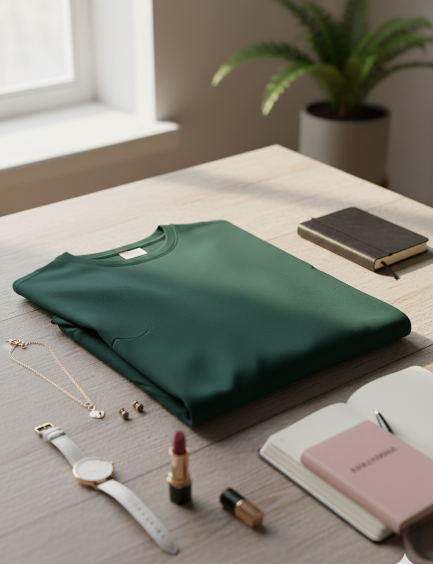 Women's Essential Everyday Tee | Forest Green