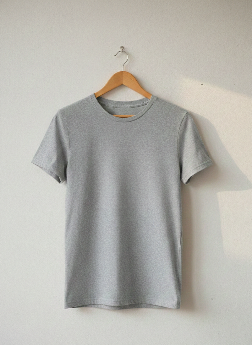 Women's Premium Essential Heather Gray T-Shirt | Regular Fit