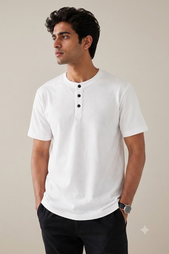 Men’s Classic e Henley T-Shirt