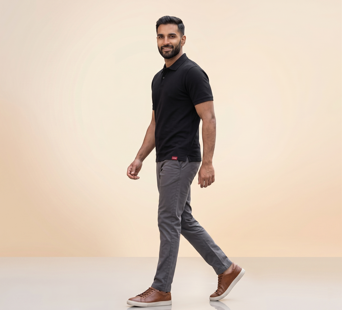 The Essential Black Matty Polo