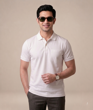The Essential Piqué Polo | Signature White