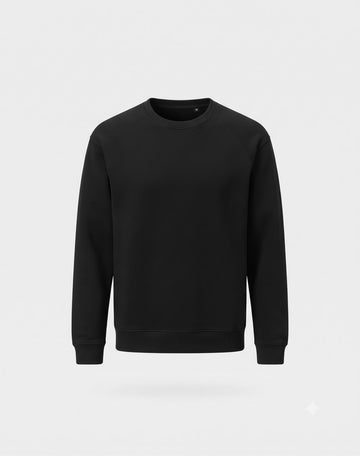All-Weather Crewneck Sweatshirt – Jet Black
