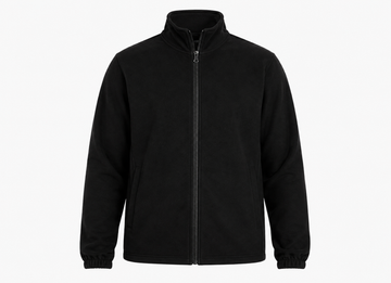 The Sabio Zipper Sweatshirt Jacket – Pitch Black