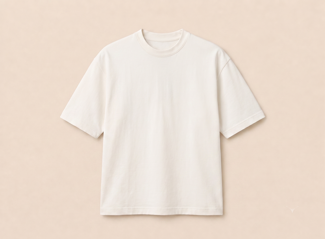 Men’s Off-White Heavyweight Cotton Boxy Crewneck T-Shirt