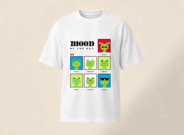 White oversized Mood of the day women’s oversized T shirt