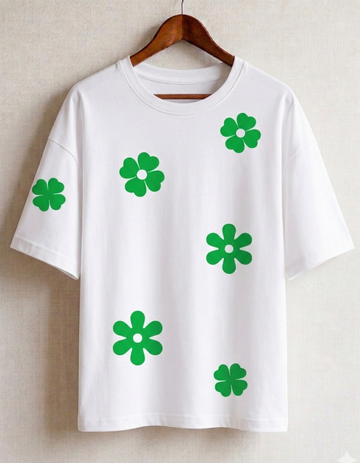 Women's The Clover Punch: Heavyweight Oversized Tee